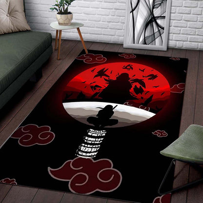 Naruto Anime Manga Itachi Akatsuki Anime Bloodmoon Teppich 2