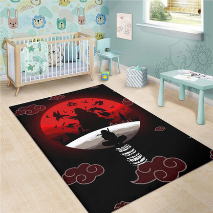 Naruto Anime Manga Itachi Akatsuki Anime Bloodmoon Teppich 3