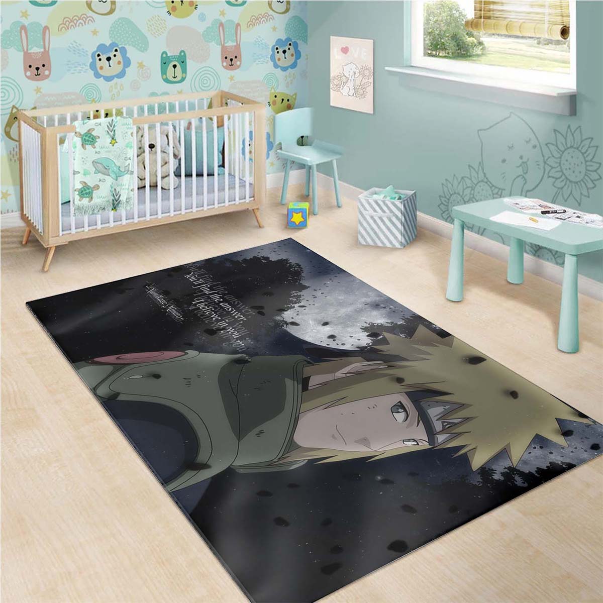 Naruto Eclair Jaune Konoha Teppich 3