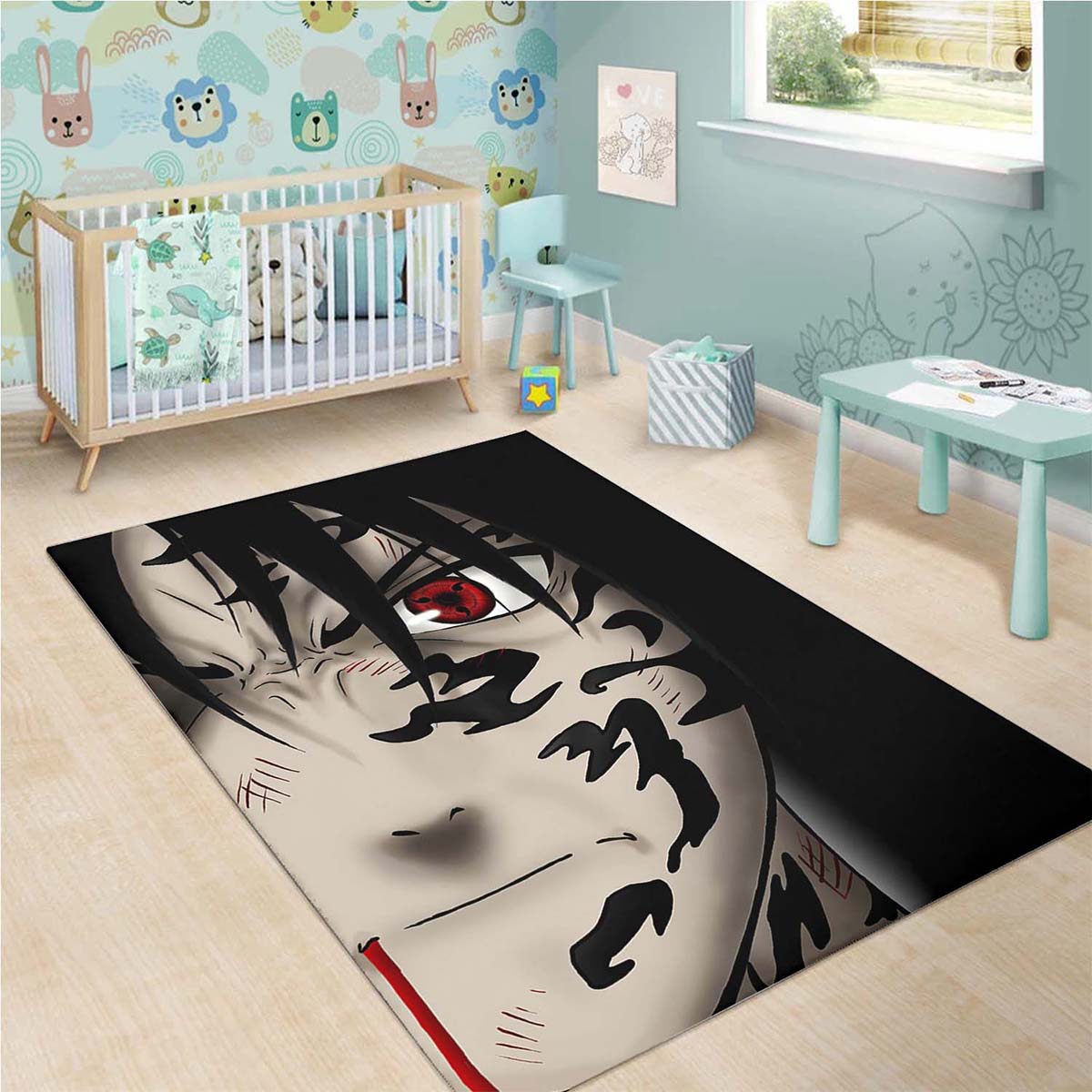 Naruto Itachi Sharingan Teppich 3
