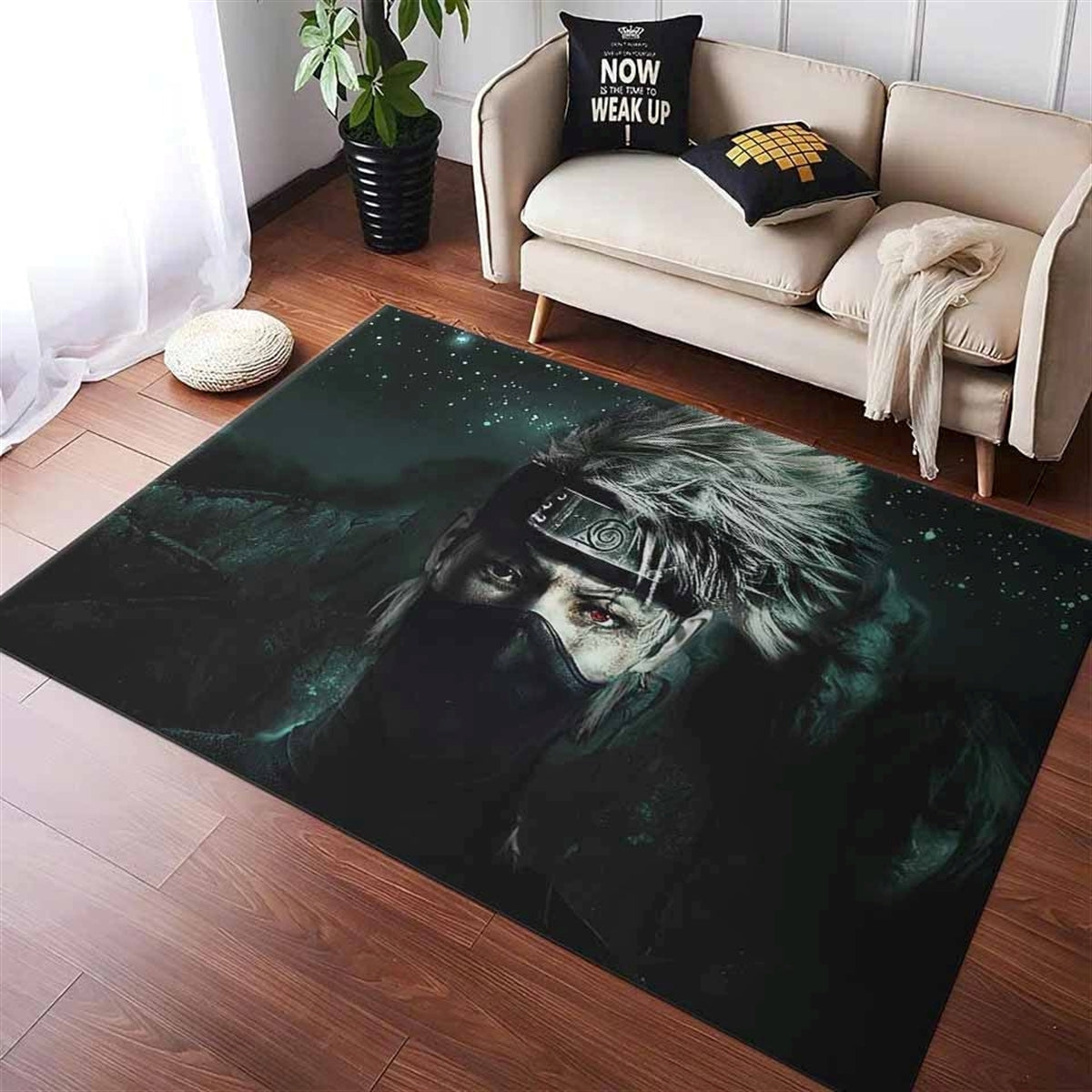 Naruto Kakashi Hatake Team 7 Teppich