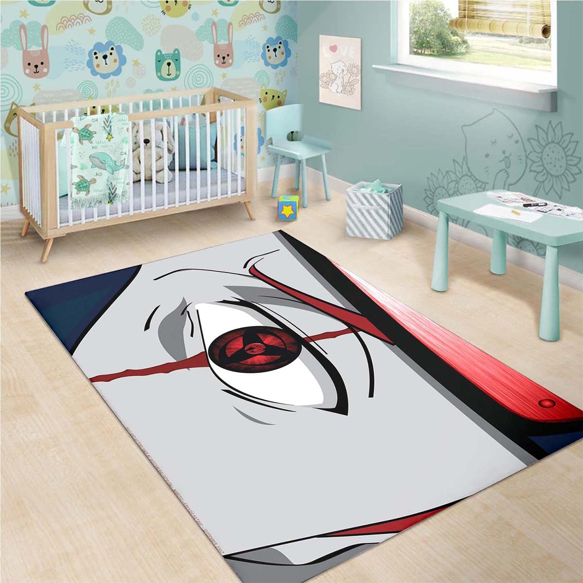 Naruto Kakashi Mangekyo Sharingan Teppich 3