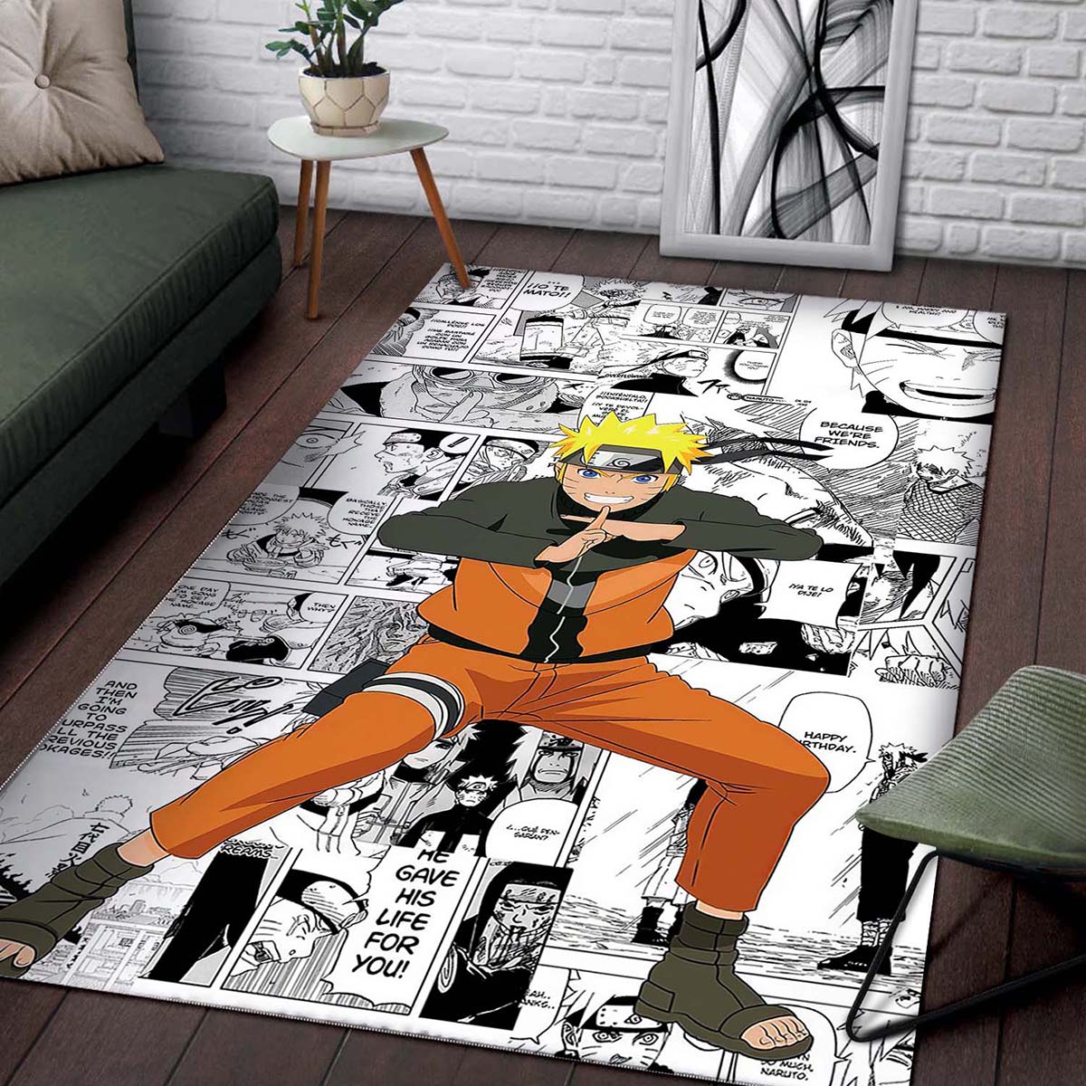 Naruto Uzumaki Character L15 Teppich 2