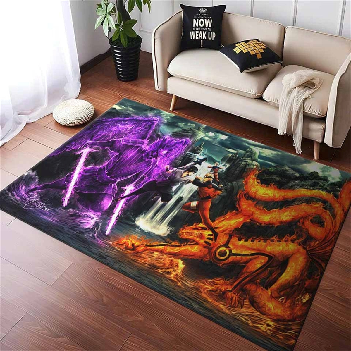 Naruto Vs Sasuke 1 Teppich