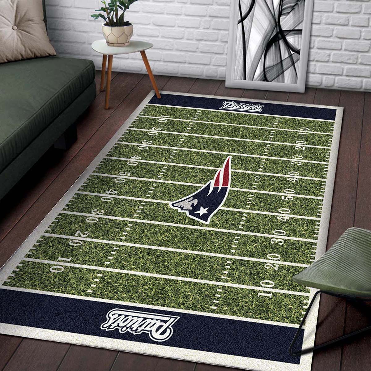 New England Patriots Fuballmannschaft Feld Teppich 2