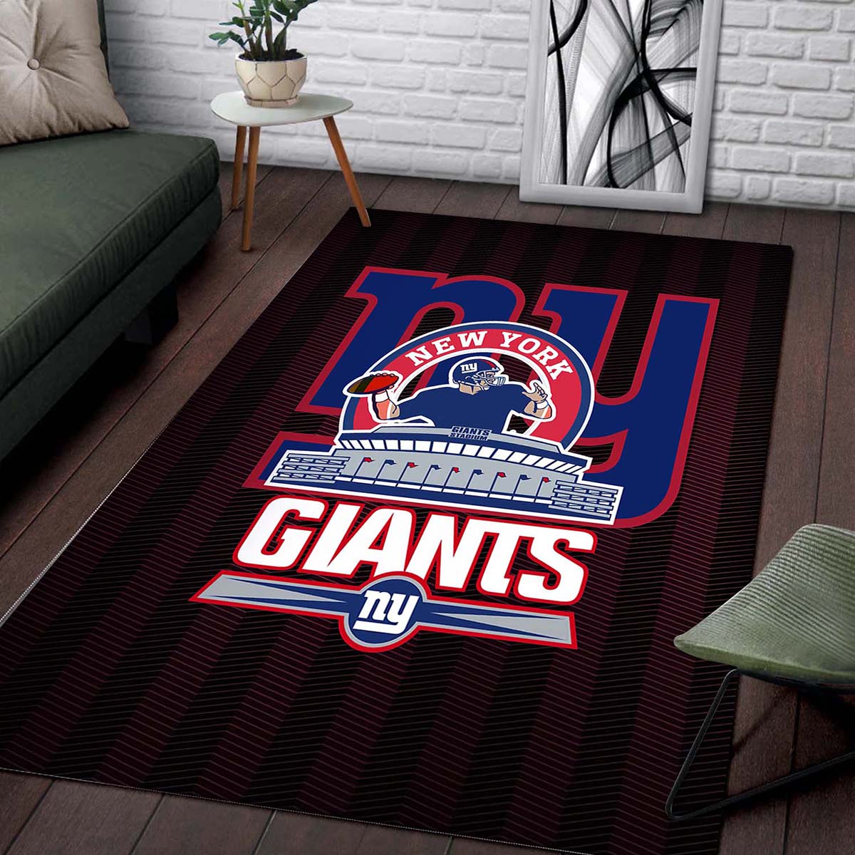 New York Giants American Football Team Player Teppich 2