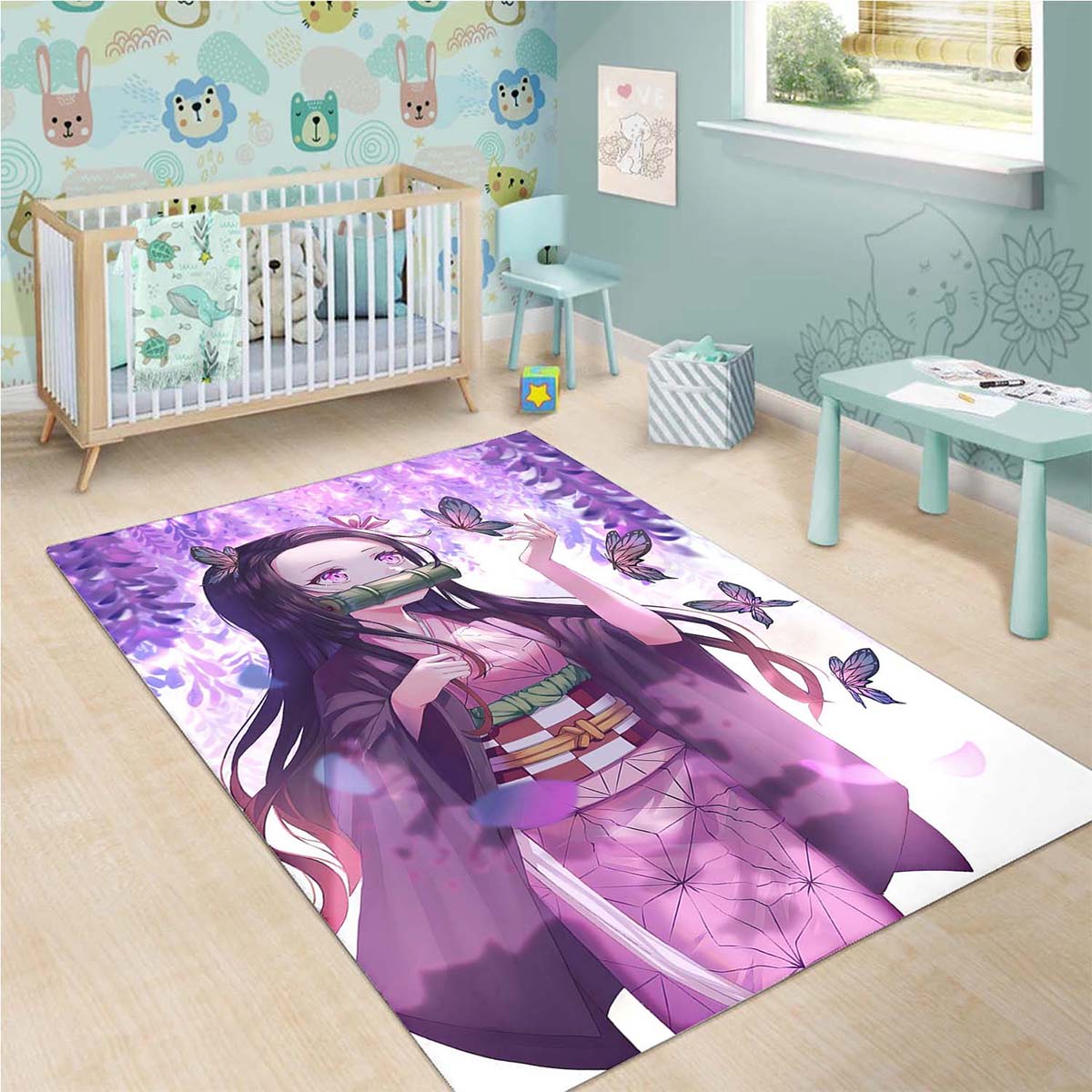 Nezuko Demon Slayer Anime 05 Teppich 3