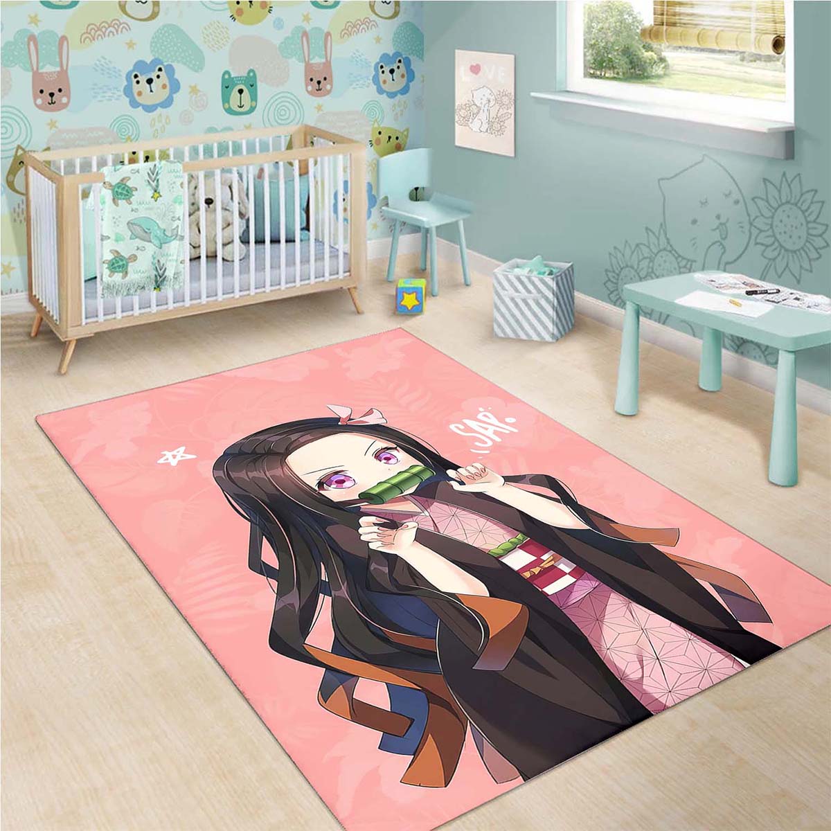 Nezuko Demon Slayer Anime 101 Teppich 3