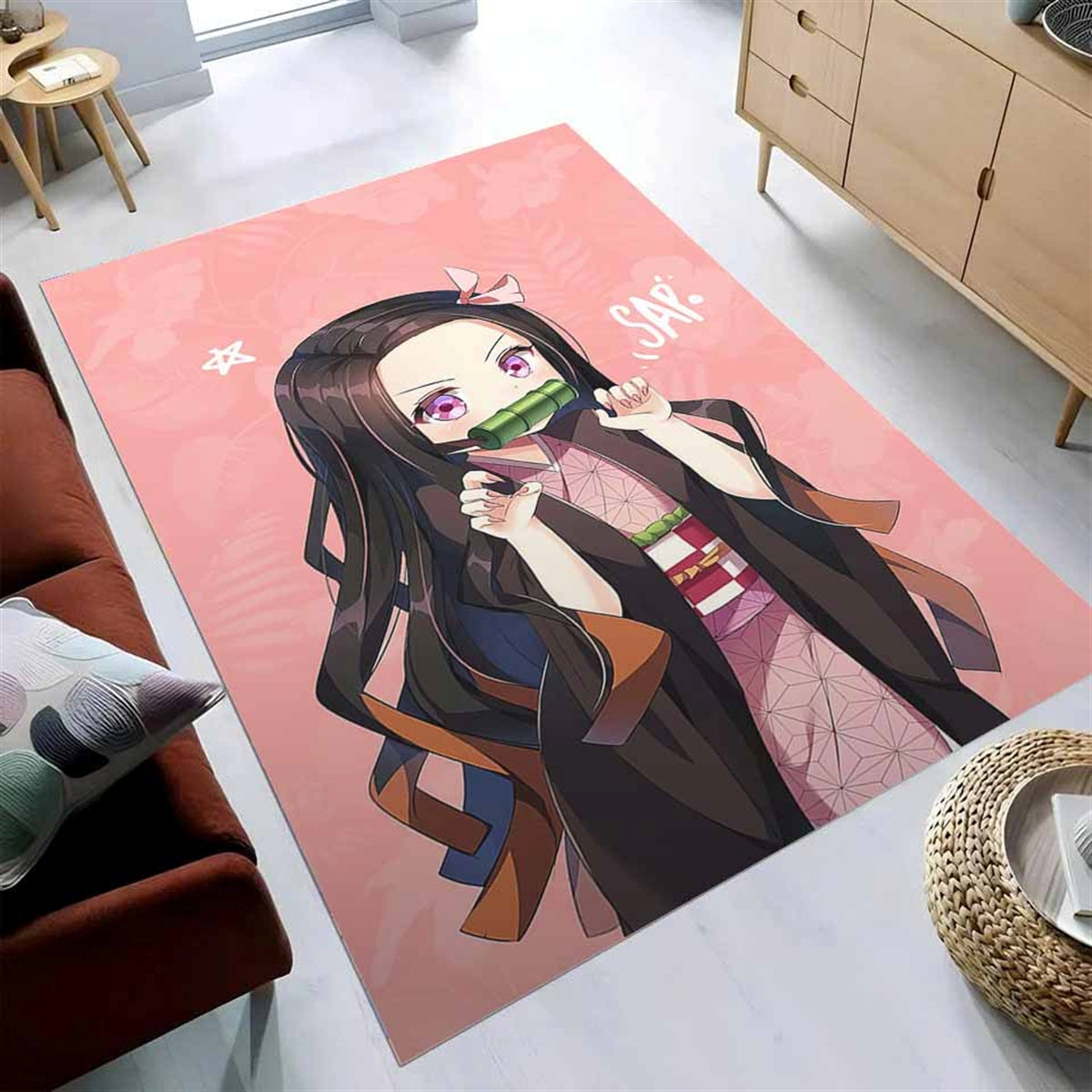 Nezuko Demon Slayer Anime 101 Teppich