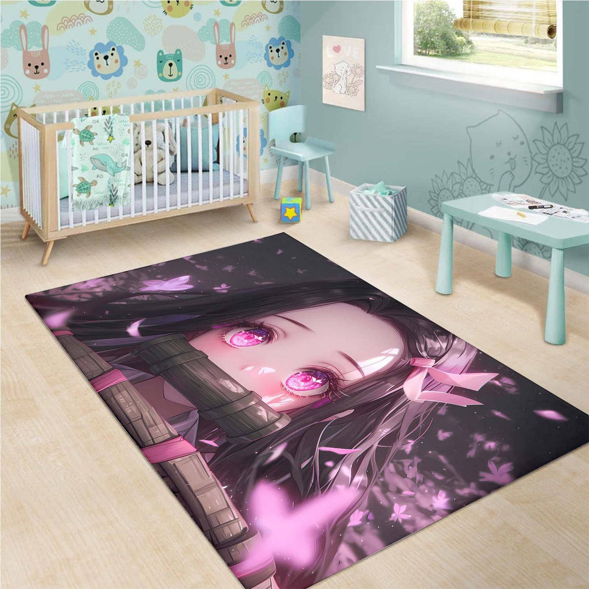 Nezuko Kamado Cute Teppich