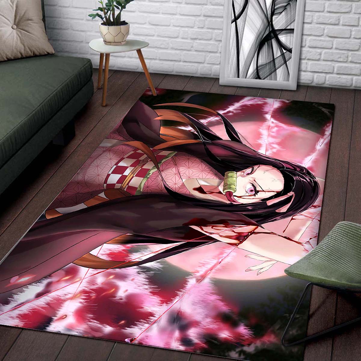 Nezuko Kamado Demon Slayer Anime Teppich 2