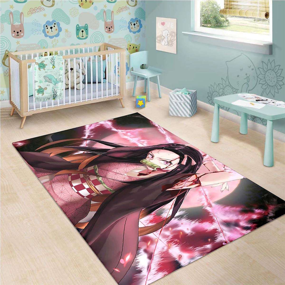 Nezuko Kamado Demon Slayer Anime Teppich 3