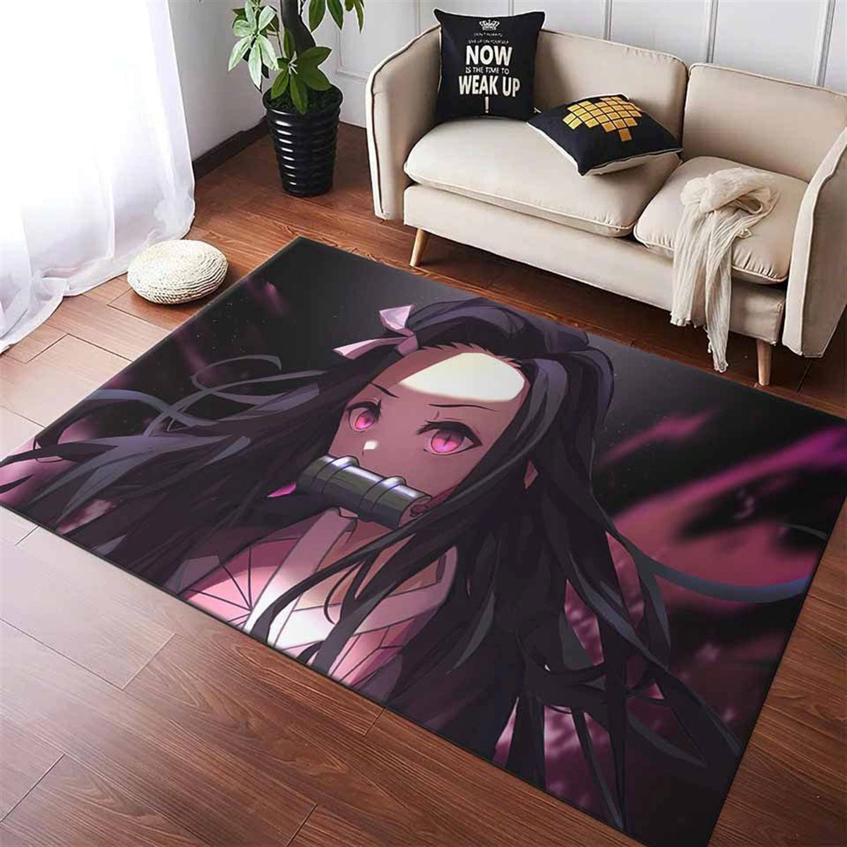Nezuko Kamado - Kimetsu No Yaiba 3 Teppich