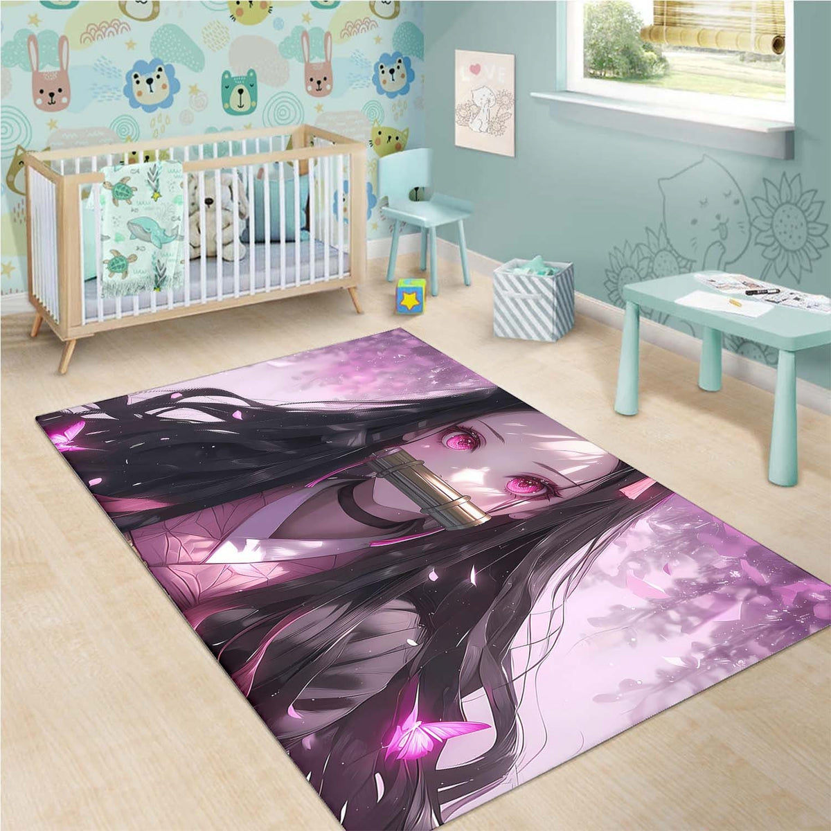 Nezuko Kamado Pink Teppich