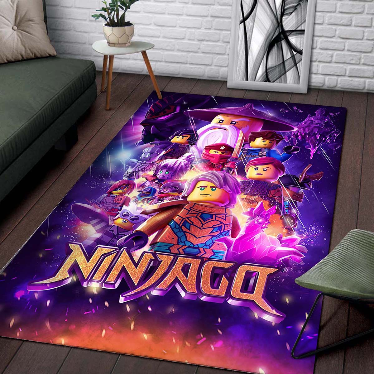 Ninjago All Characters Fight 1017 Teppich 2