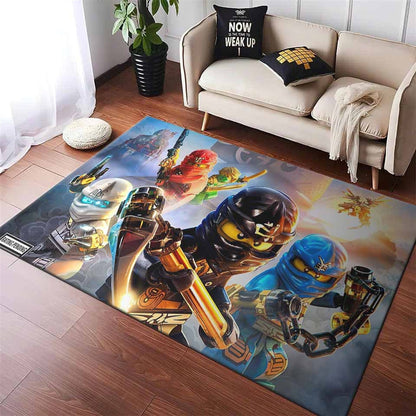 Ninjago Alle Charaktere 03 Teppich