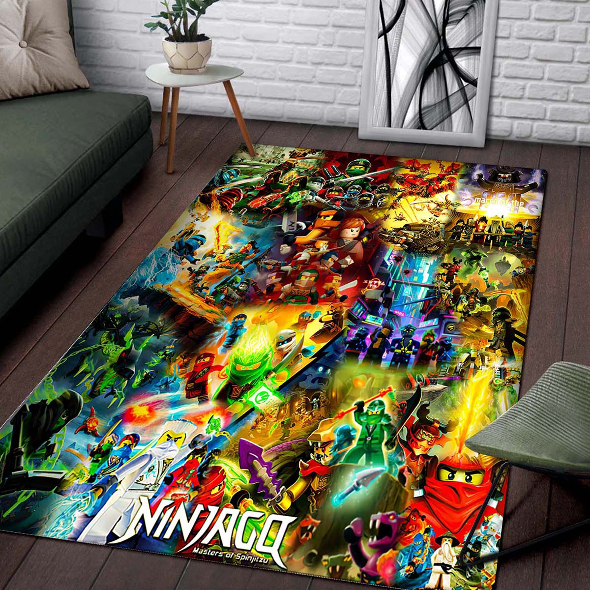 Ninjago Alle Charaktere Kmpfen 16 Teppich 2
