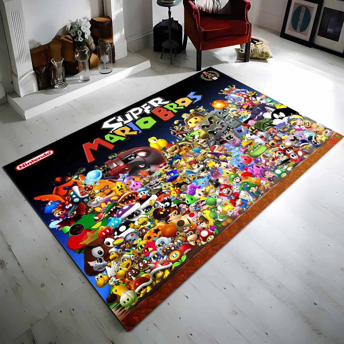 Nintendo Super Mario Bros Jubilum Teppich