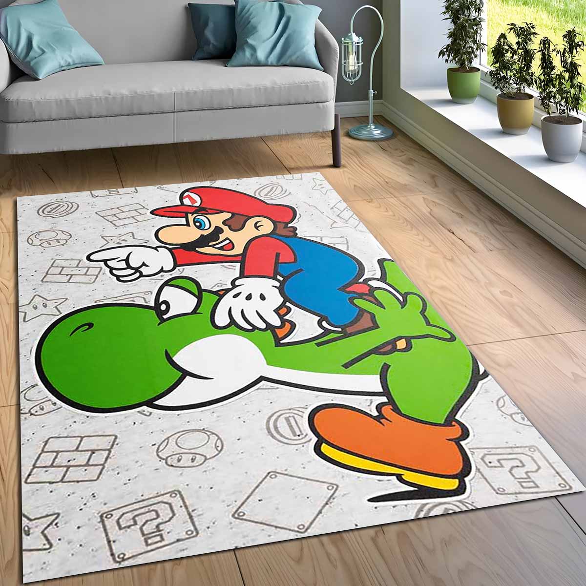 Nintendo Super Mario Und Yoshi Teppich 3