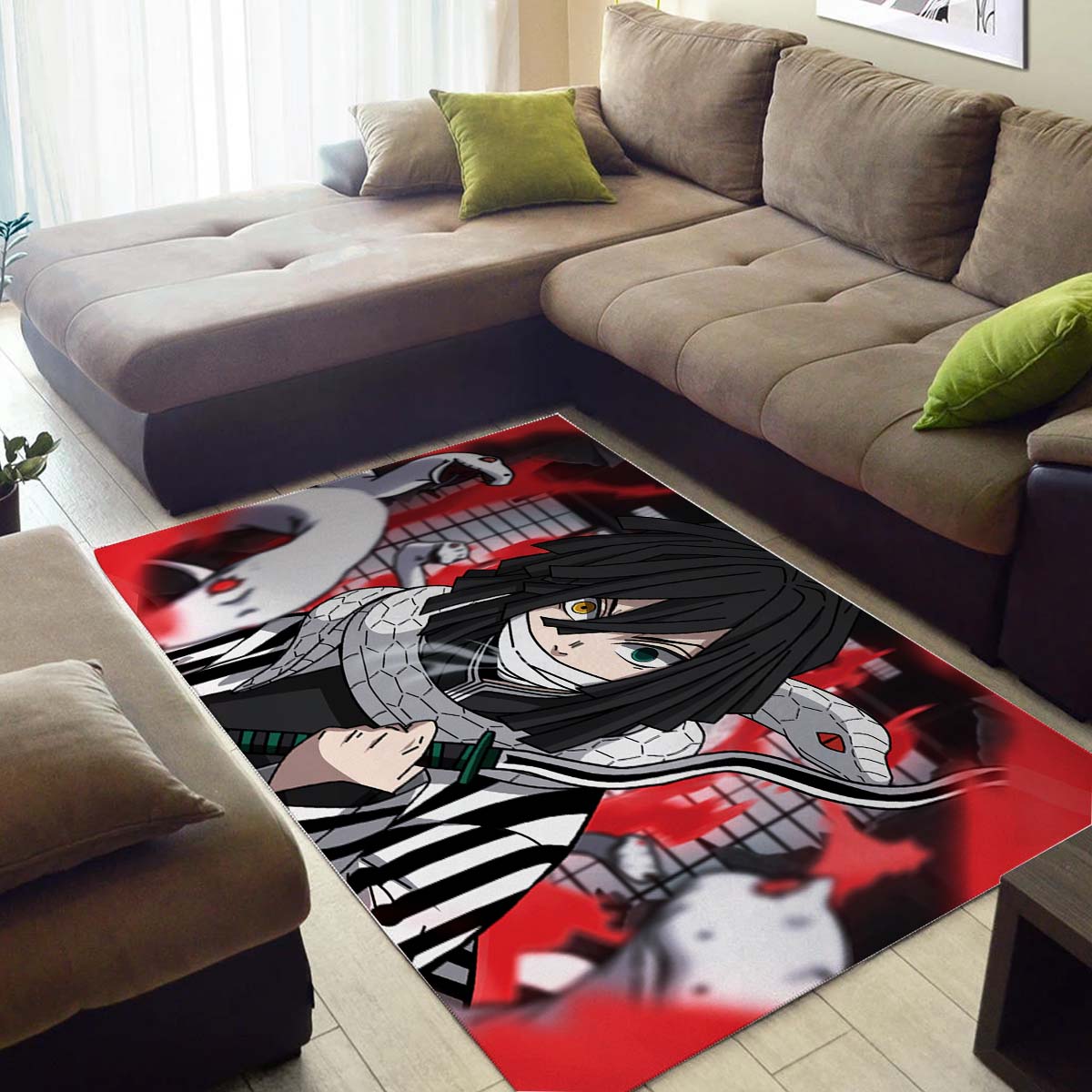Obanai Iguro Demon Teppich 3