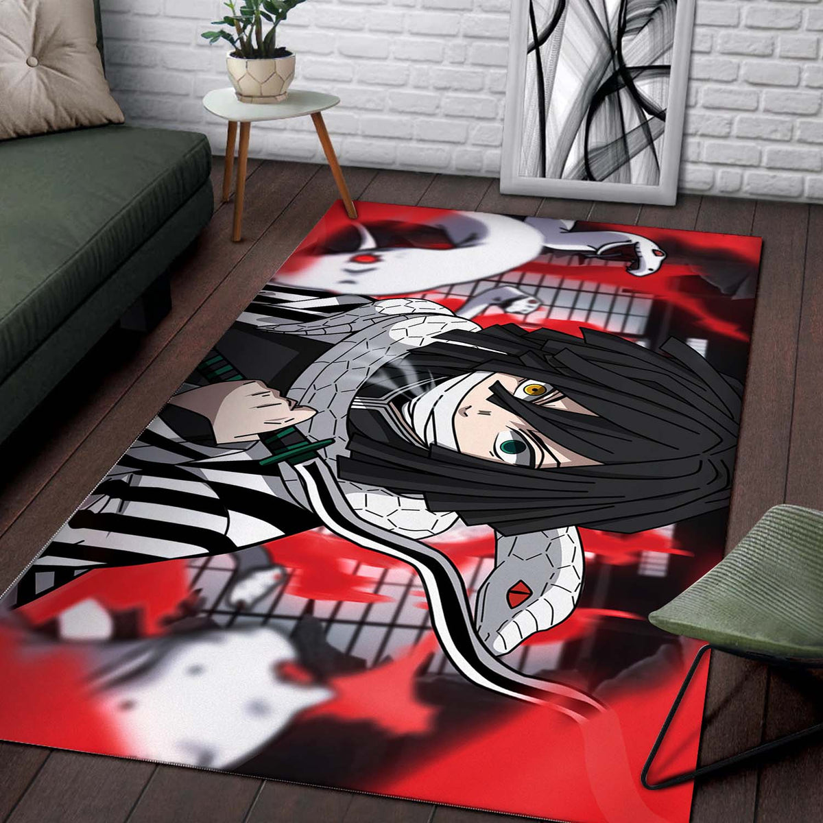 Obanai Iguro Demon Teppich 2