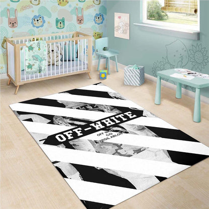 Off White Pattern Teppich