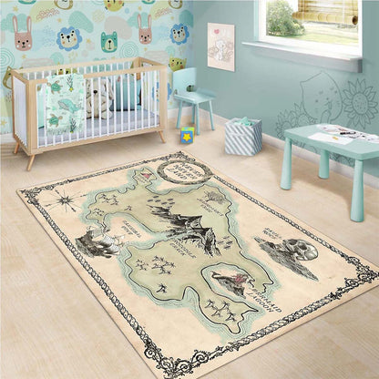 Peter Pan Neverland Map Teppich 3
