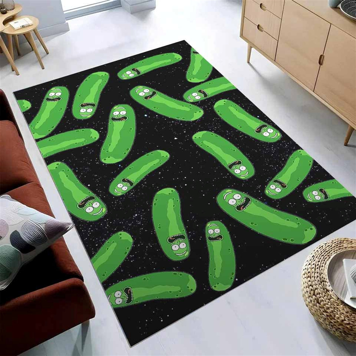 Pickle Rick And Morty Teppich