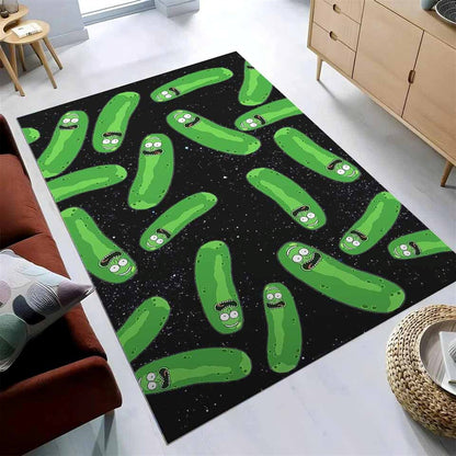 Pickle Rick And Morty Teppich