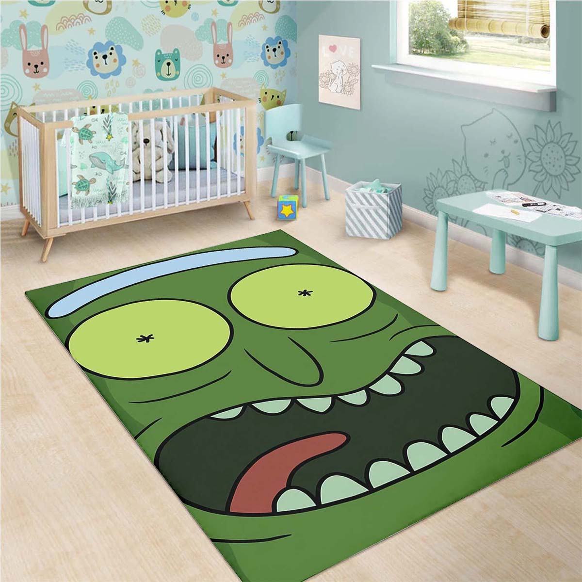 Pickle Rick Teppich 3