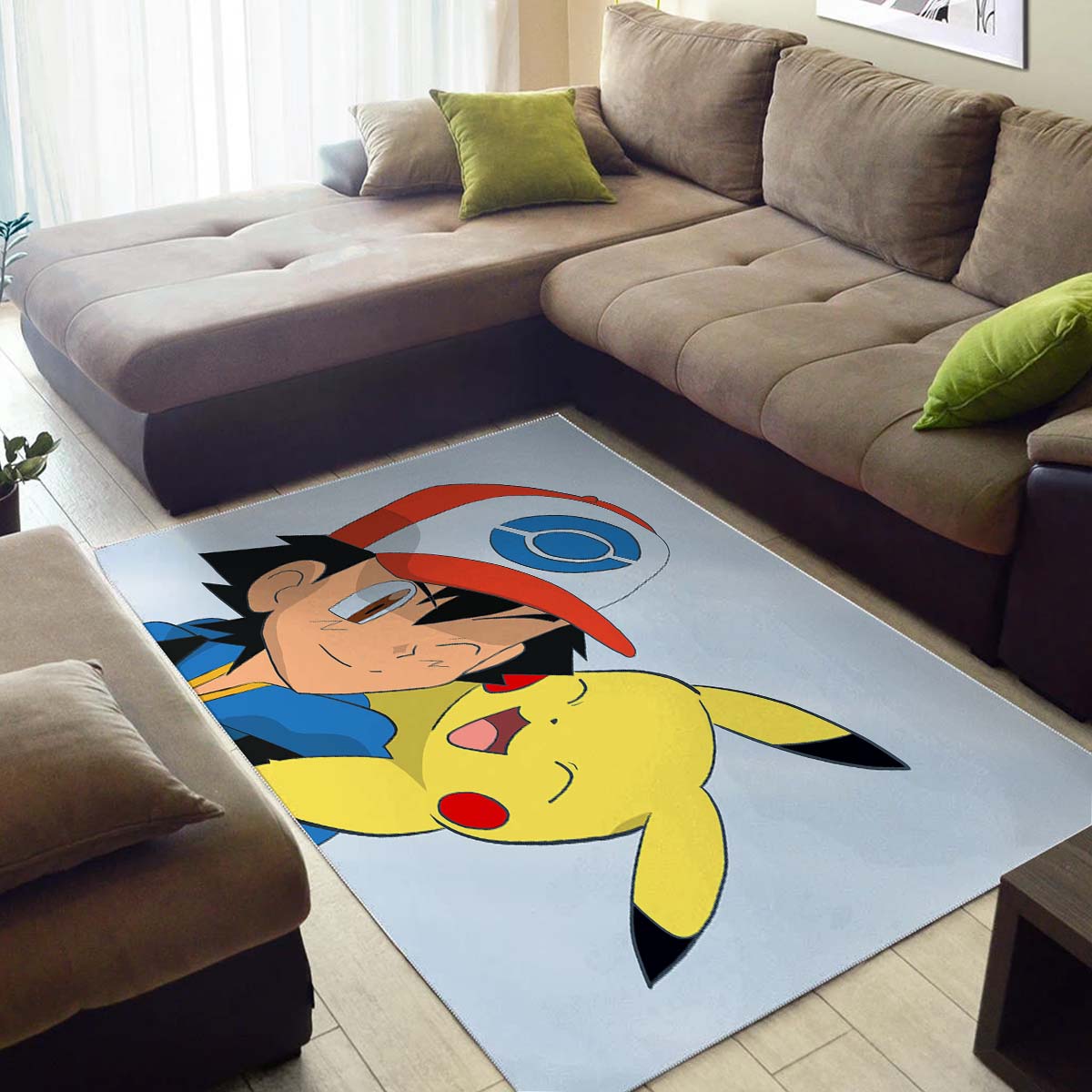 Pikachu Ash Ketchum Teppich 3