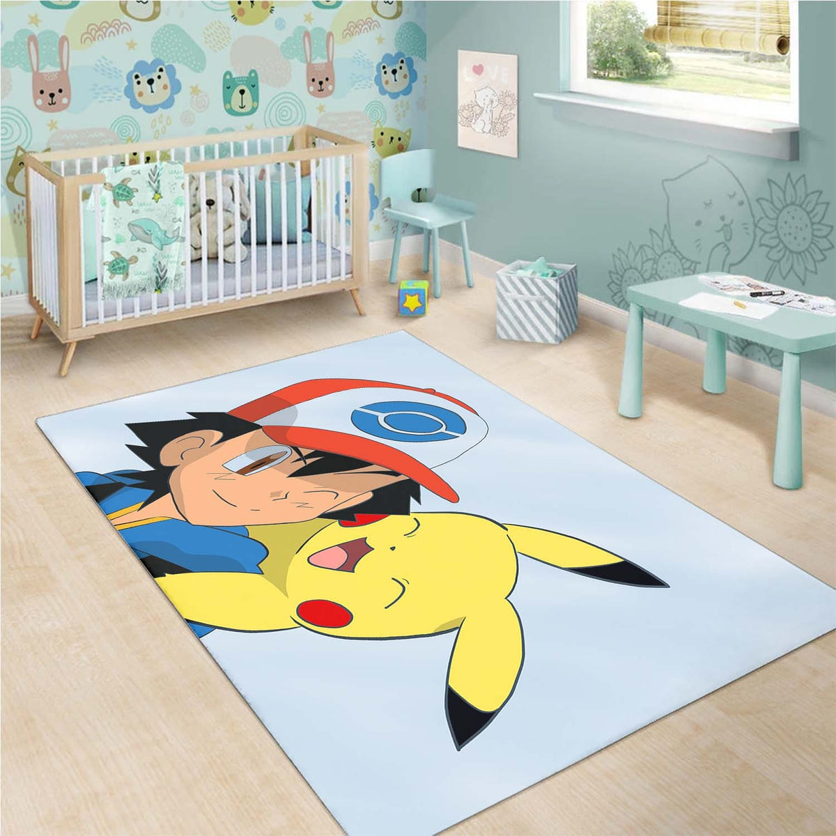 Pikachu Ash Ketchum Teppich