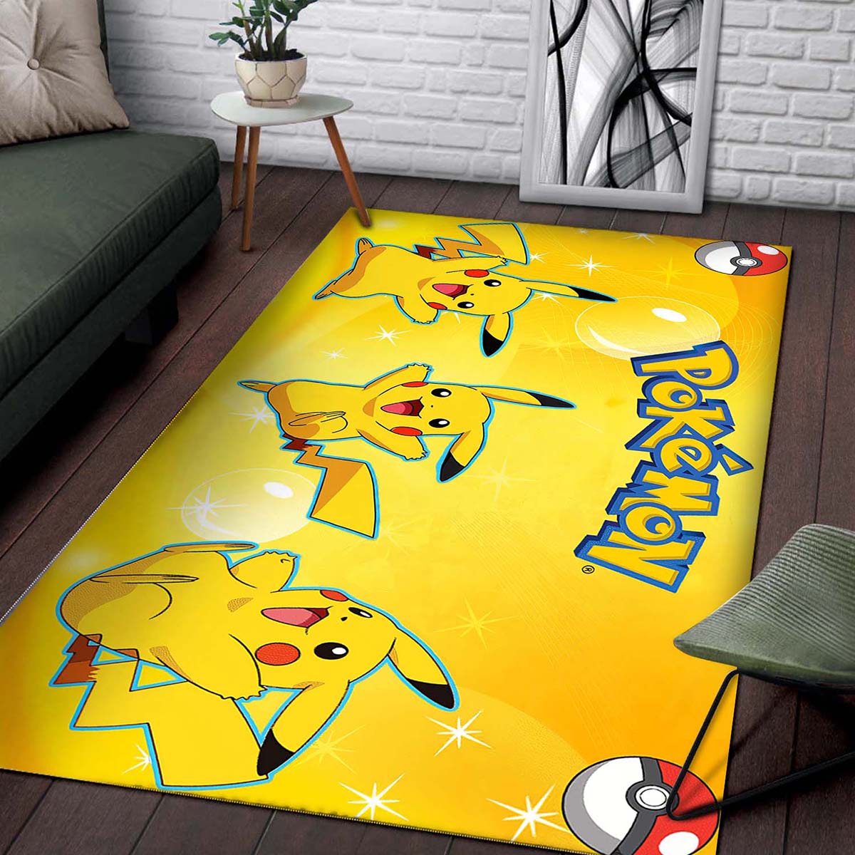 Pikachu Pokemon Anime Fn080209 Teppich 2
