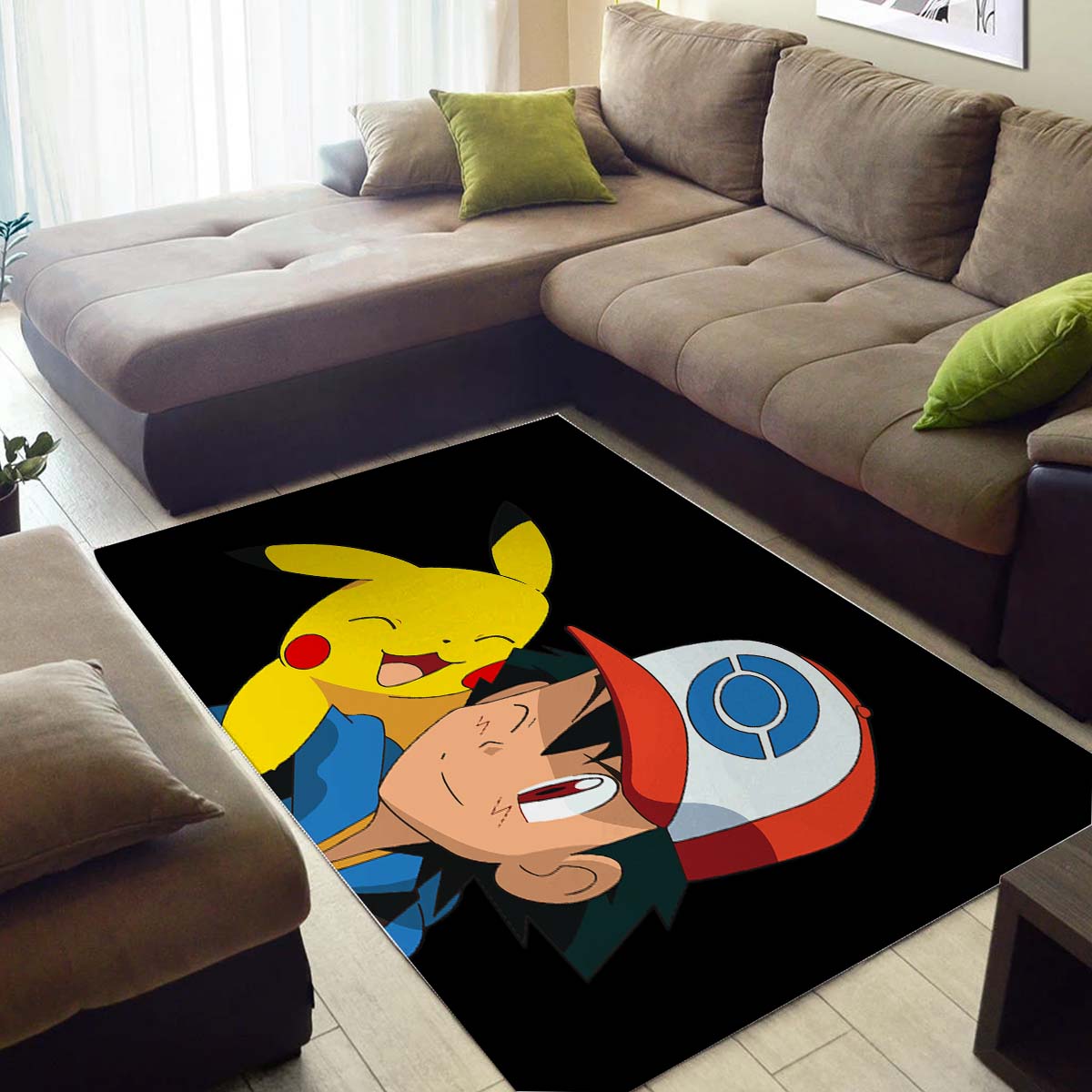 Pikachum Ash Teppich 3