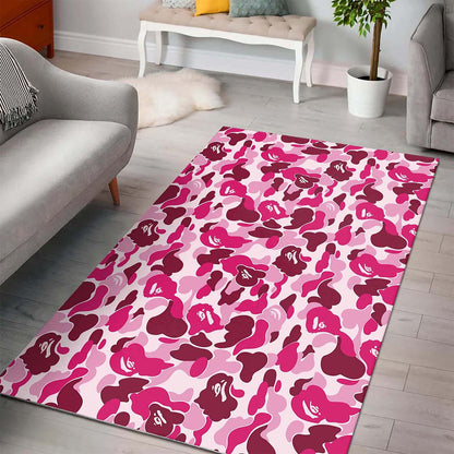 Pink Camo Camouflage Teppich 3