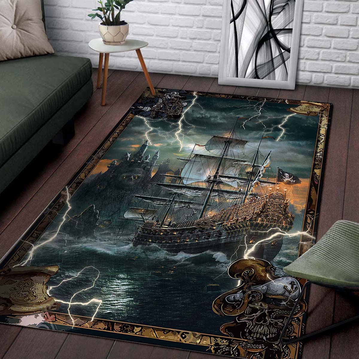Pirate Ship Cl300945mdr Teppich 2