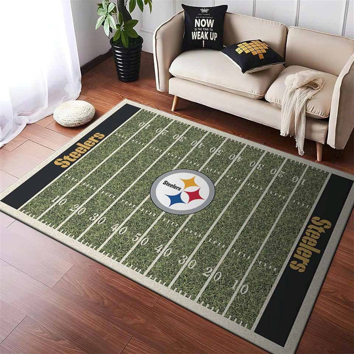 Pittsburgh Steelers Fuballmannschaft 2 Teppich