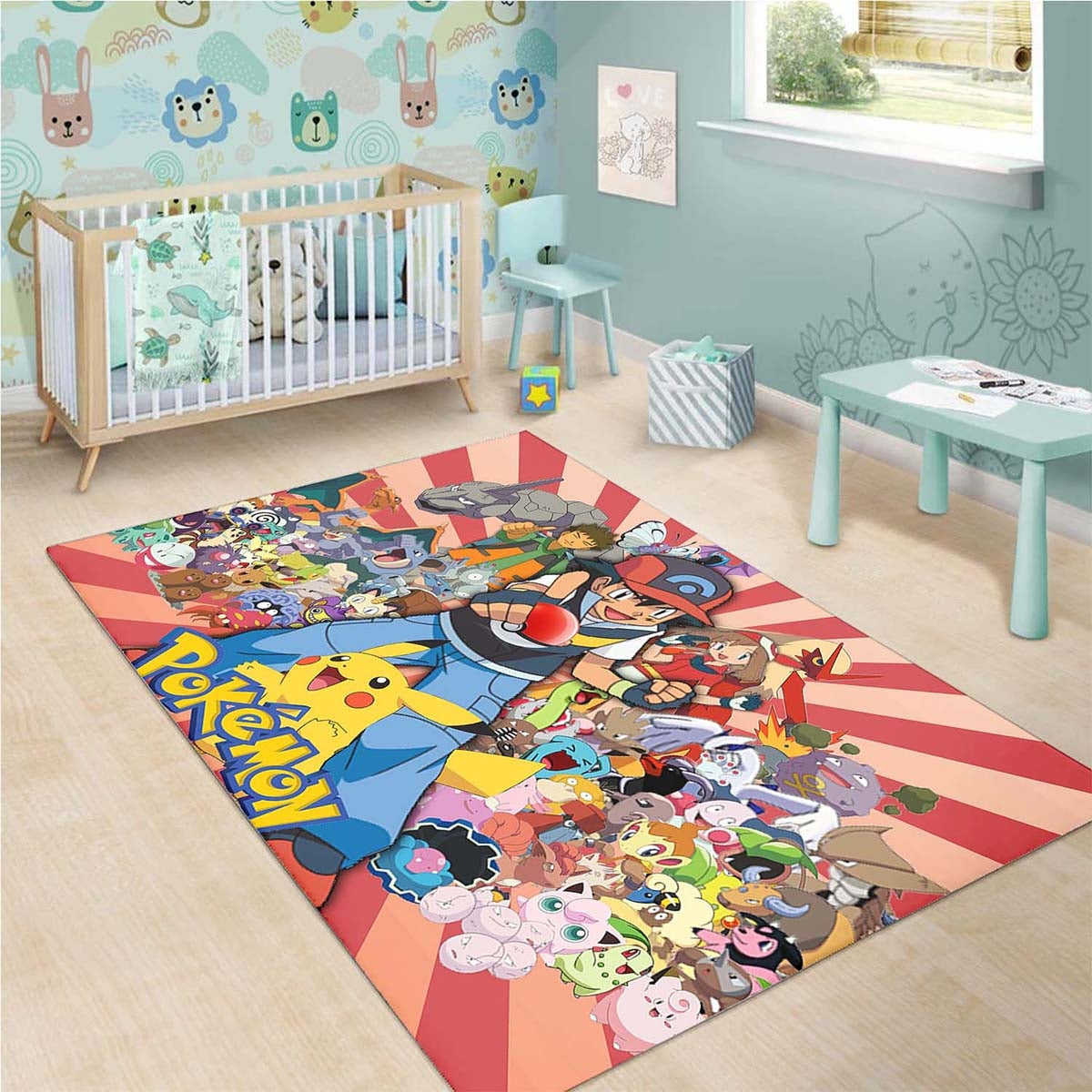 Pokemon All Anime Teppich