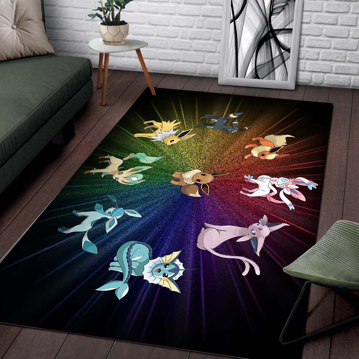 Pokemon Eeveelutions Cute Video Game Teppich 2