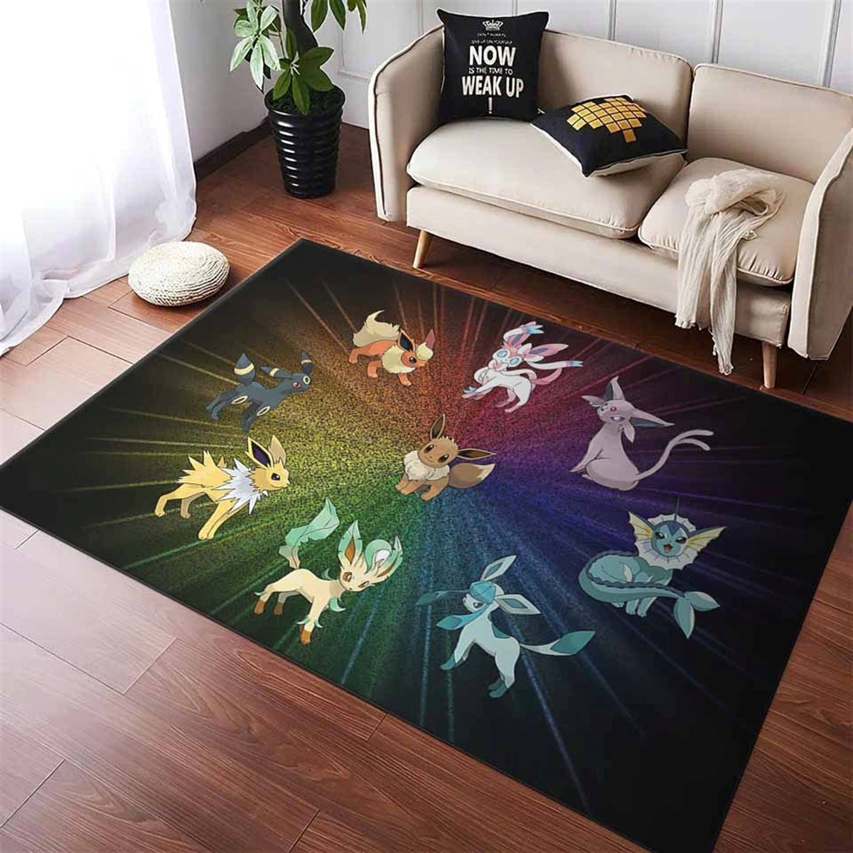Pokemon Eeveelutions Cute Video Game Teppich 3