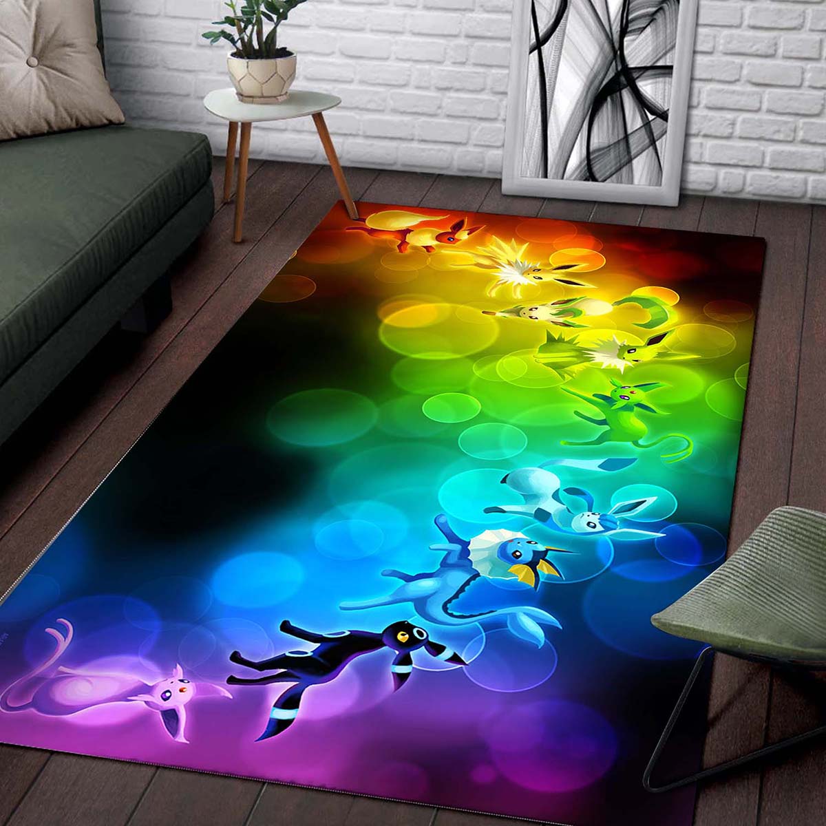 Pokemon Eeveelutions Rainbow Teppich 2