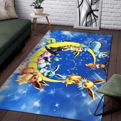 Pokemon Eeveelutions Video Game Teppich 2