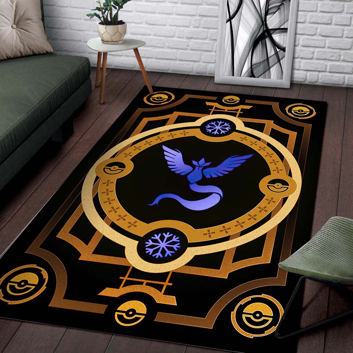 Pokemon Go Team Mystic Teppich 2