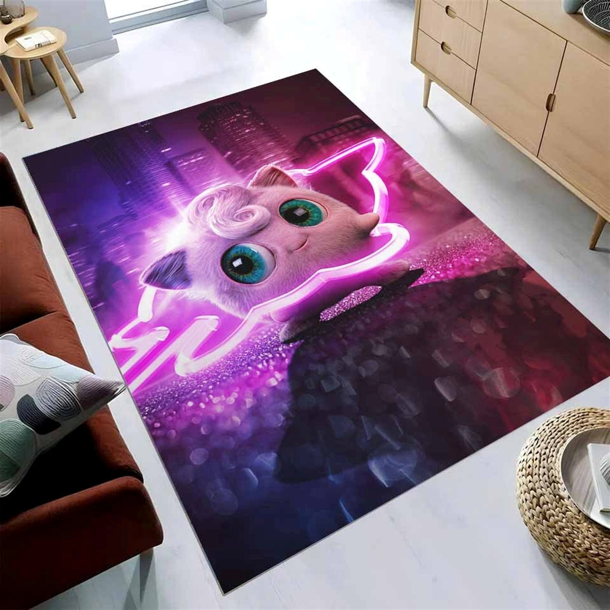 Pokemon Pummeluff Rosa Teppich 3