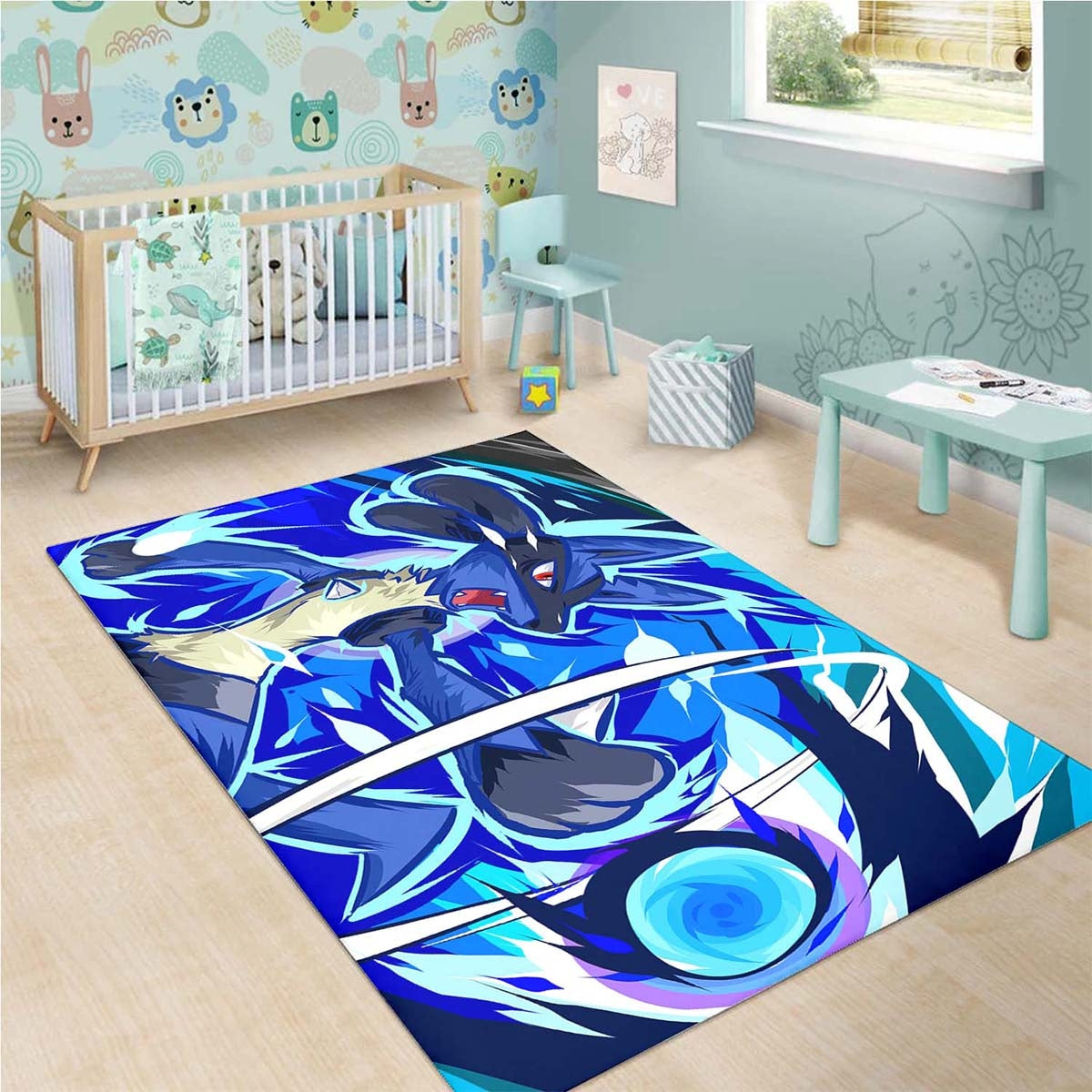 Pokemon Roku Le Lucario Teppich