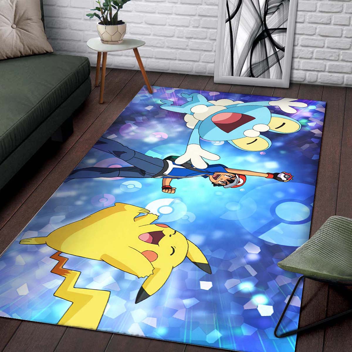 Pokemon sacha pikachu3 Teppich 2