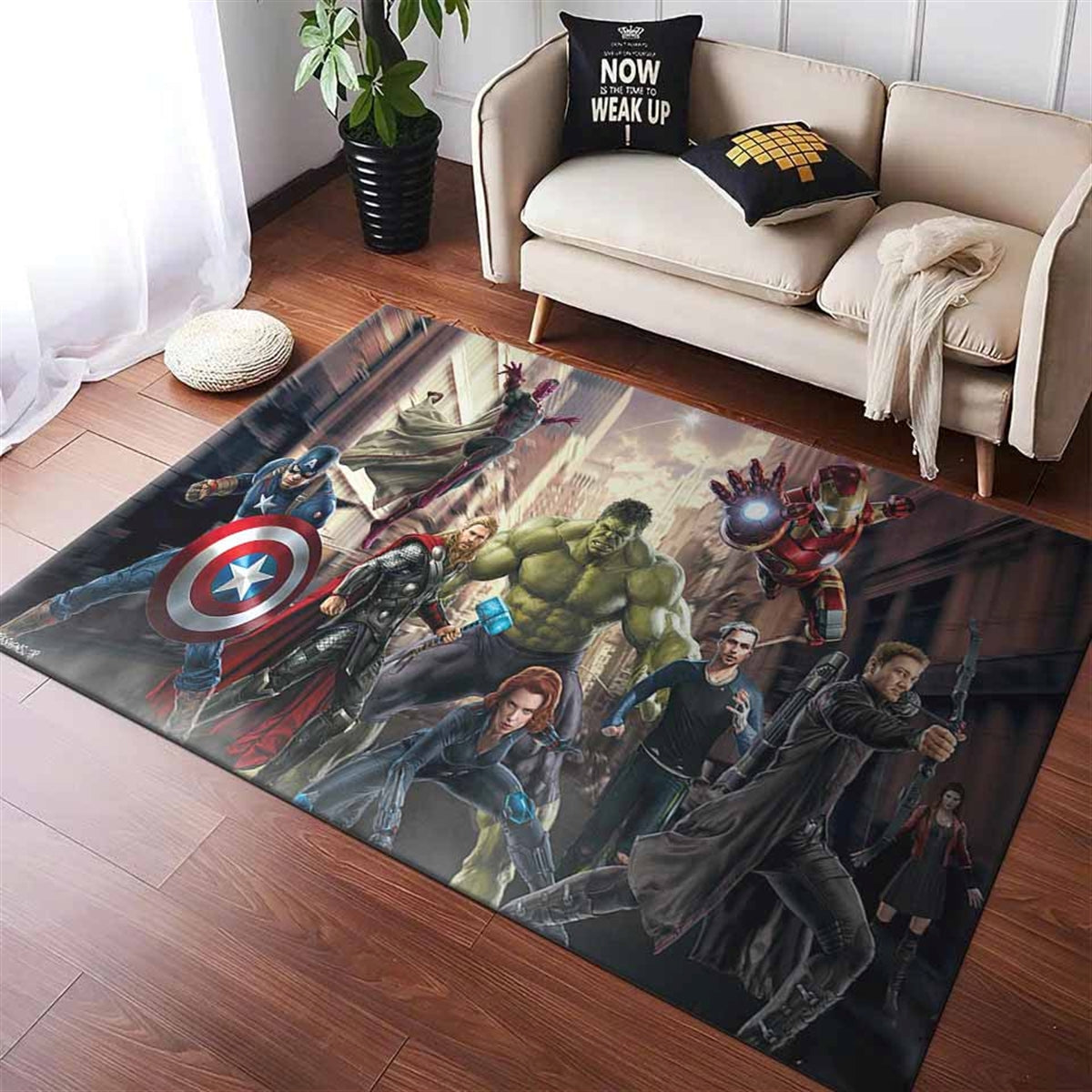 Rcher Hulk Iron Man Thor Teppich