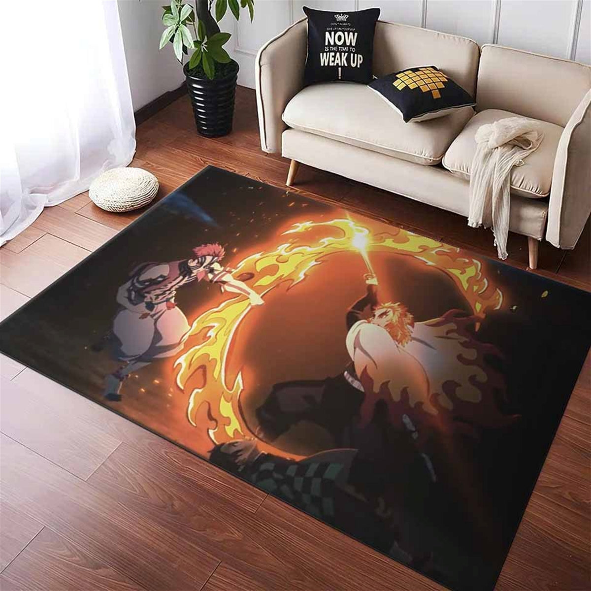 Rengoku Vs Akaza Teppich
