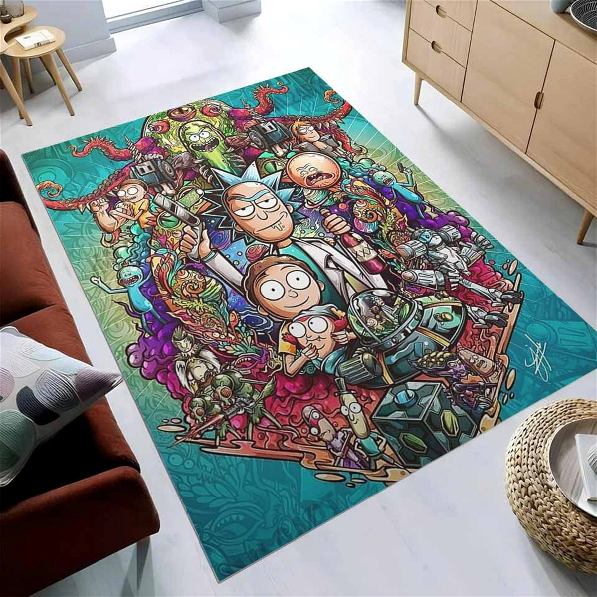 Rick And Morty Dope Teppich