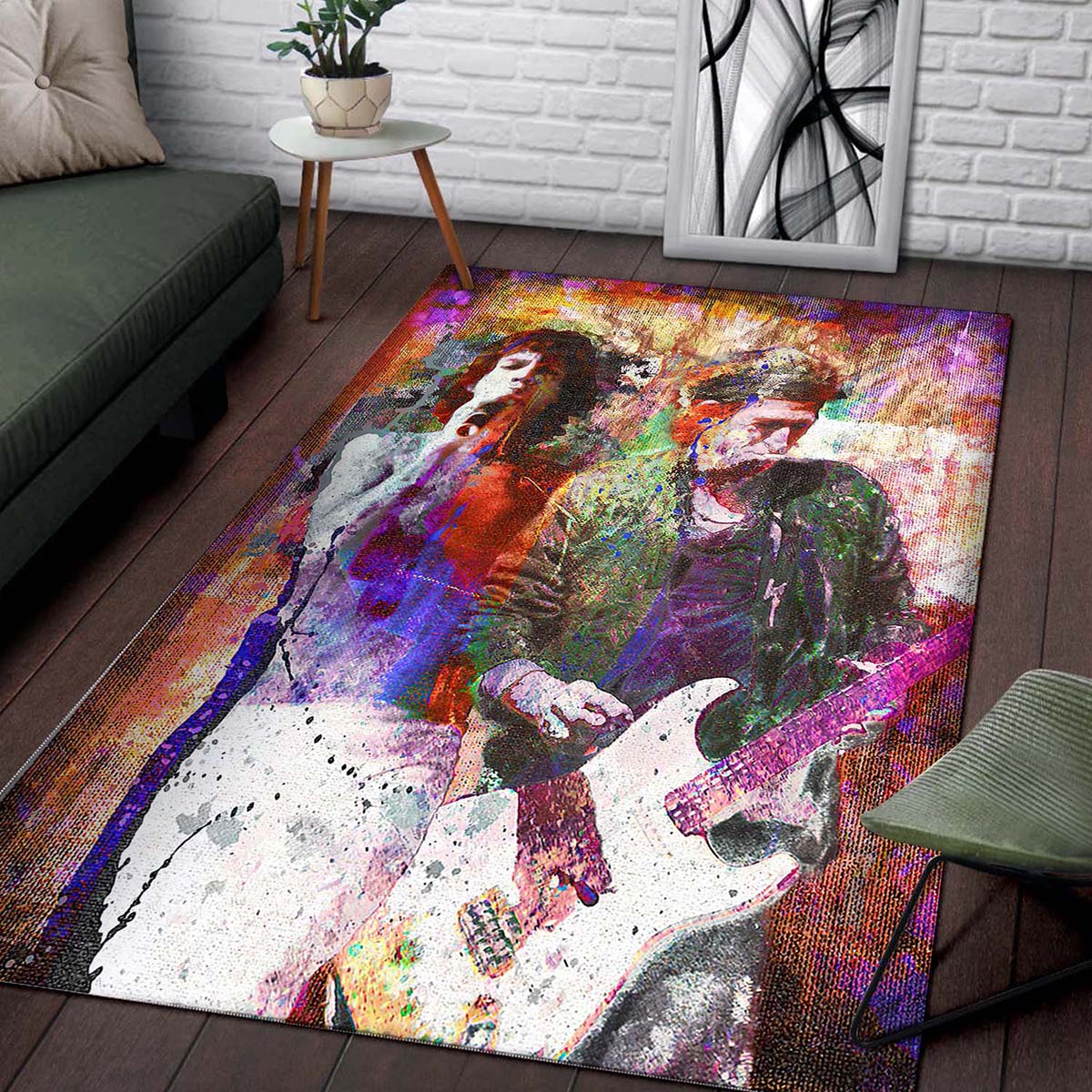 Rolling Stone Music Artwork Art Teppich 2